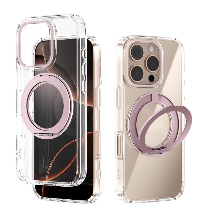 ABEEL MagSafe Q-LUCK Pivot-Halterung Transparente Handyhülle, Für iPhone 17 Pro Max, Für iPhone 17 Pro, Für iPhone 17, Für iPhone Air, Für iPhone 16 Pro Max, Für iPhone 16 Pro, Für iPhone 16 Plus, Für iPhone 16