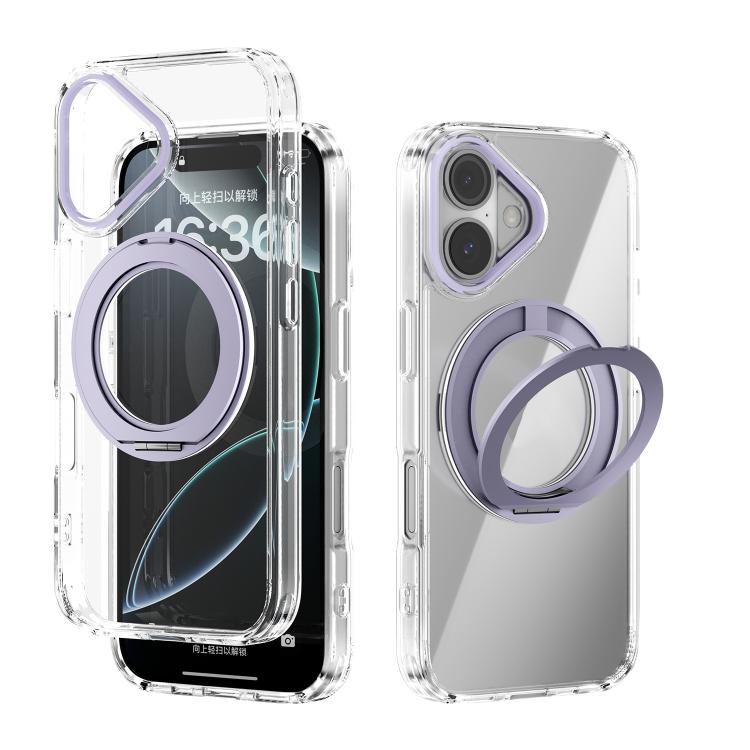 ABEEL MagSafe Q-LUCK Pivot-Halterung Transparente Handyhülle, Für iPhone 17 Pro Max, Für iPhone 17 Pro, Für iPhone 17, Für iPhone Air, Für iPhone 16 Pro Max, Für iPhone 16 Pro, Für iPhone 16 Plus, Für iPhone 16