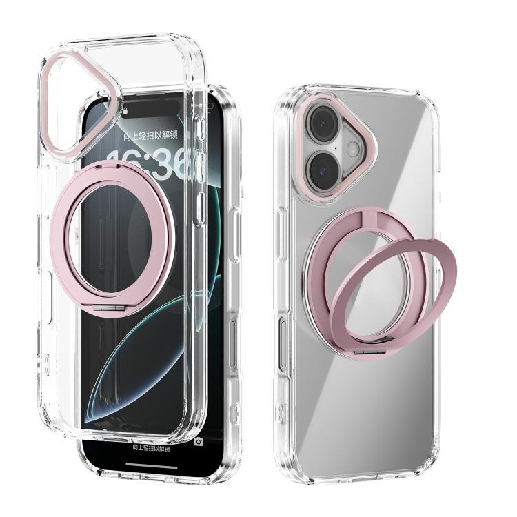 ABEEL MagSafe Q-LUCK Pivot-Halterung Transparente Handyhülle, Für iPhone 17 Pro Max, Für iPhone 17 Pro, Für iPhone 17, Für iPhone Air, Für iPhone 16 Pro Max, Für iPhone 16 Pro, Für iPhone 16 Plus, Für iPhone 16