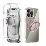 ABEEL MagSafe Q-LUCK Pivot-Halterung Transparente Handyhülle, Für iPhone 15 Pro Max, Für iPhone 15 Pro, Für iPhone 15 Plus, Für iPhone 15, Für iPhone 14 Plus, Für iPhone 14, Für iPhone 14 Pro, Für iPhone 14 Pro Max