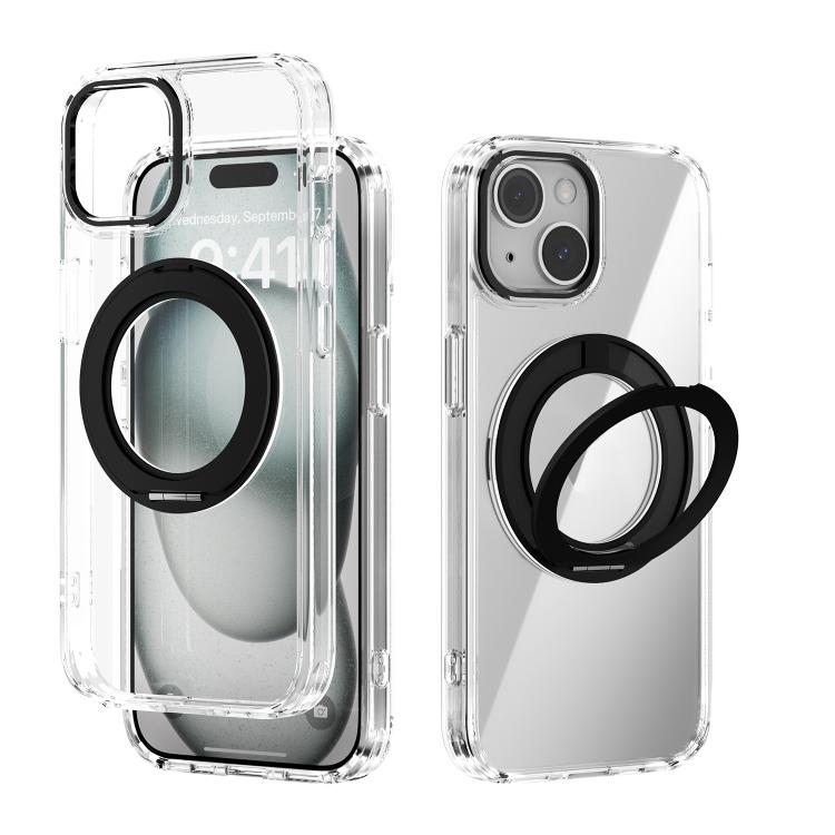 ABEEL MagSafe Q-LUCK Pivot-Halterung Transparente Handyhülle, Für iPhone 15 Pro Max, Für iPhone 15 Pro, Für iPhone 15 Plus, Für iPhone 15, Für iPhone 14 Plus, Für iPhone 14, Für iPhone 14 Pro, Für iPhone 14 Pro Max