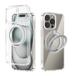 ABEEL MagSafe Q-LUCK Pivot-Halterung Transparente Handyhülle, Für iPhone 15 Pro Max, Für iPhone 15 Pro, Für iPhone 15 Plus, Für iPhone 15, Für iPhone 14 Plus, Für iPhone 14, Für iPhone 14 Pro, Für iPhone 14 Pro Max