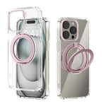 ABEEL MagSafe Q-LUCK Pivot-Halterung Transparente Handyhülle, Für iPhone 15 Pro Max, Für iPhone 15 Pro, Für iPhone 15 Plus, Für iPhone 15, Für iPhone 14 Plus, Für iPhone 14, Für iPhone 14 Pro, Für iPhone 14 Pro Max