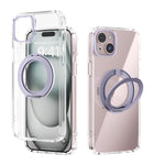 ABEEL MagSafe Q-LUCK Pivot-Halterung Transparente Handyhülle, Für iPhone 15 Pro Max, Für iPhone 15 Pro, Für iPhone 15 Plus, Für iPhone 15, Für iPhone 14 Plus, Für iPhone 14, Für iPhone 14 Pro, Für iPhone 14 Pro Max