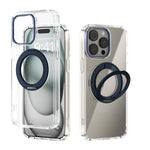 ABEEL MagSafe Q-LUCK Pivot Bracket Transparent Phone Case, For iPhone 13 Pro Max, For iPhone 13 Pro, For iPhone 13