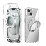 ABEEL MagSafe Q-LUCK Pivot Bracket Transparent Phone Case, For iPhone 13 Pro Max, For iPhone 13 Pro, For iPhone 13