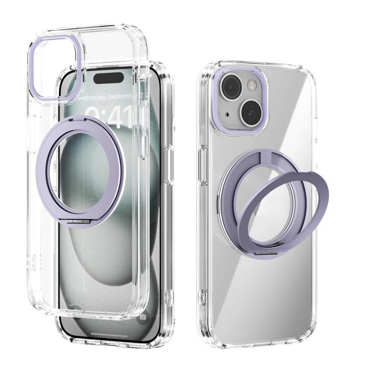 ABEEL MagSafe Q-LUCK Pivot Bracket Transparent Phone Case, For iPhone 13 Pro Max, For iPhone 13 Pro, For iPhone 13