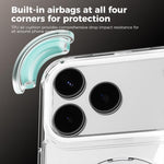 ABEEL MagSafe Q-LUCK Pivot-Halterung Transparente Handyhülle, Für iPhone 17 Pro Max, Für iPhone 17 Pro, Für iPhone 17, Für iPhone Air, Für iPhone 16 Pro Max, Für iPhone 16 Pro, Für iPhone 16 Plus, Für iPhone 16