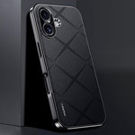 Schlichte Leder PC Handyhülle, Für iPhone 17 Pro Max, Für iPhone 17 Pro, Für iPhone 17, Für iPhone Air