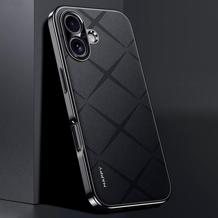 Schlichte Leder PC Handyhülle, Für iPhone 17 Pro Max, Für iPhone 17 Pro, Für iPhone 17, Für iPhone Air