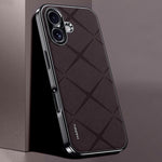 Schlichte Leder PC Handyhülle, Für iPhone 17 Pro Max, Für iPhone 17 Pro, Für iPhone 17, Für iPhone Air