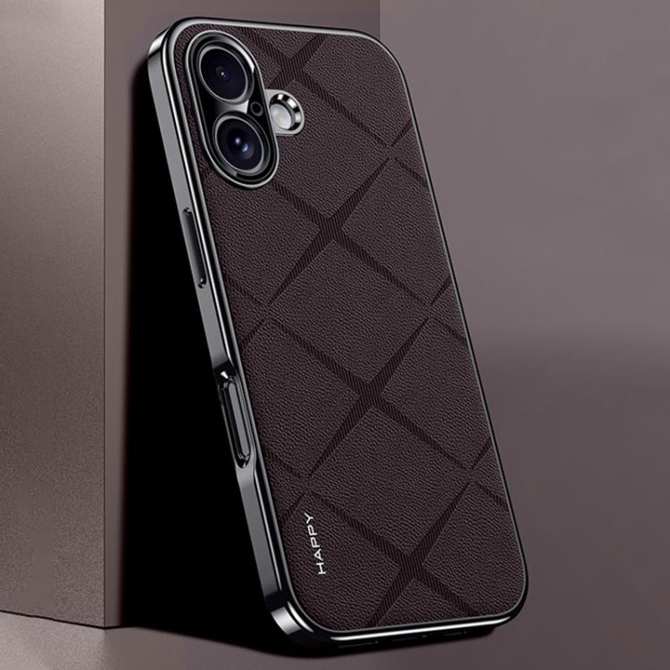 Schlichte Leder PC Handyhülle, Für iPhone 17 Pro Max, Für iPhone 17 Pro, Für iPhone 17, Für iPhone Air