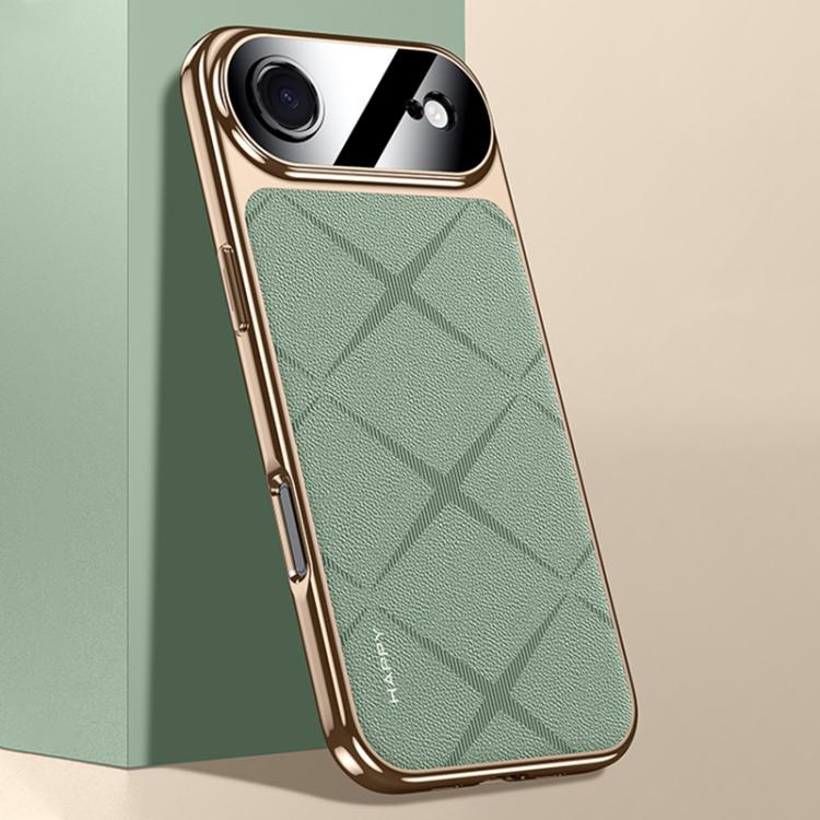 Schlichte Leder PC Handyhülle, Für iPhone 17 Pro Max, Für iPhone 17 Pro, Für iPhone 17, Für iPhone Air