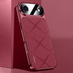 Schlichte Leder PC Handyhülle, Für iPhone 17 Pro Max, Für iPhone 17 Pro, Für iPhone 17, Für iPhone Air