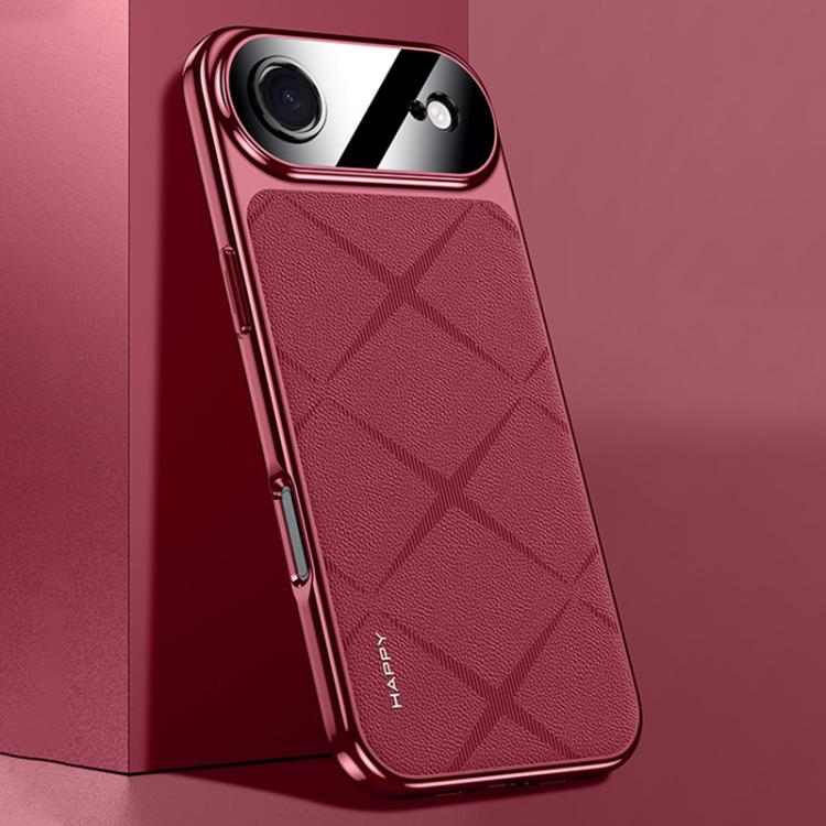 Schlichte Leder PC Handyhülle, Für iPhone 17 Pro Max, Für iPhone 17 Pro, Für iPhone 17, Für iPhone Air