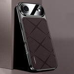 Schlichte Leder PC Handyhülle, Für iPhone 17 Pro Max, Für iPhone 17 Pro, Für iPhone 17, Für iPhone Air