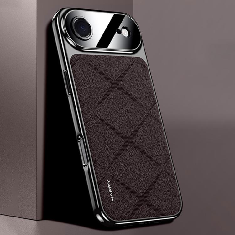 Schlichte Leder PC Handyhülle, Für iPhone 17 Pro Max, Für iPhone 17 Pro, Für iPhone 17, Für iPhone Air