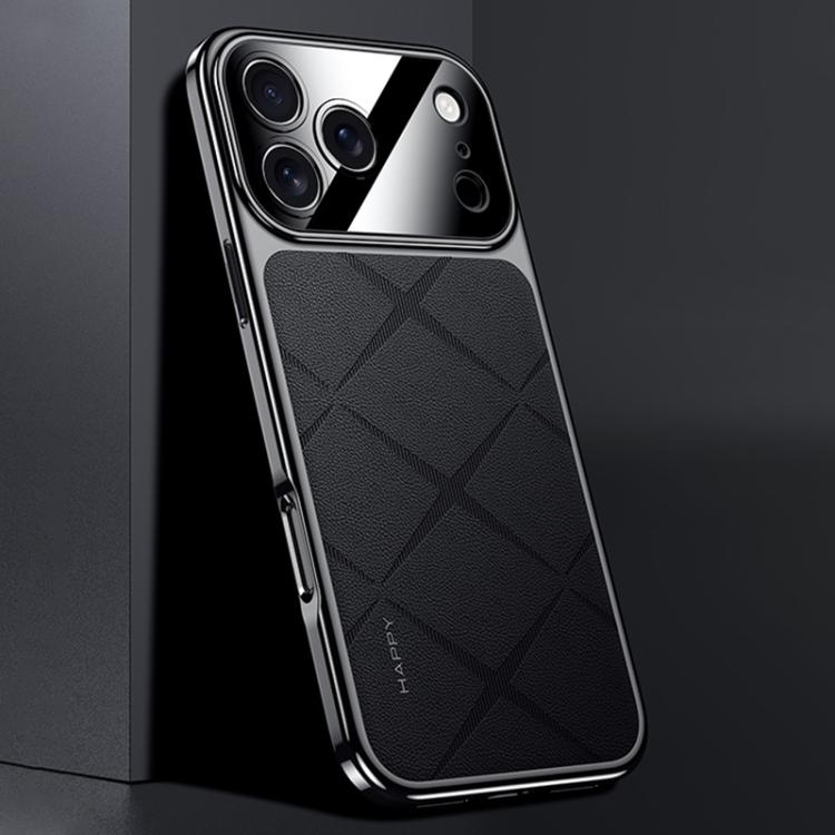 Schlichte Leder PC Handyhülle, Für iPhone 17 Pro Max, Für iPhone 17 Pro, Für iPhone 17, Für iPhone Air