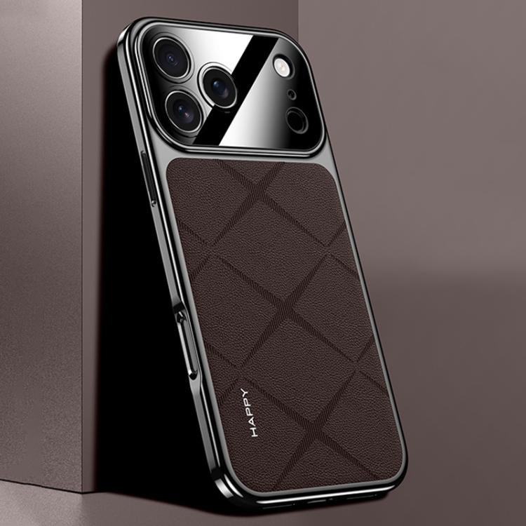 Schlichte Leder PC Handyhülle, Für iPhone 17 Pro Max, Für iPhone 17 Pro, Für iPhone 17, Für iPhone Air