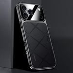 Schlichte Leder PC Handyhülle, Für iPhone 17 Pro Max, Für iPhone 17 Pro, Für iPhone 17, Für iPhone Air
