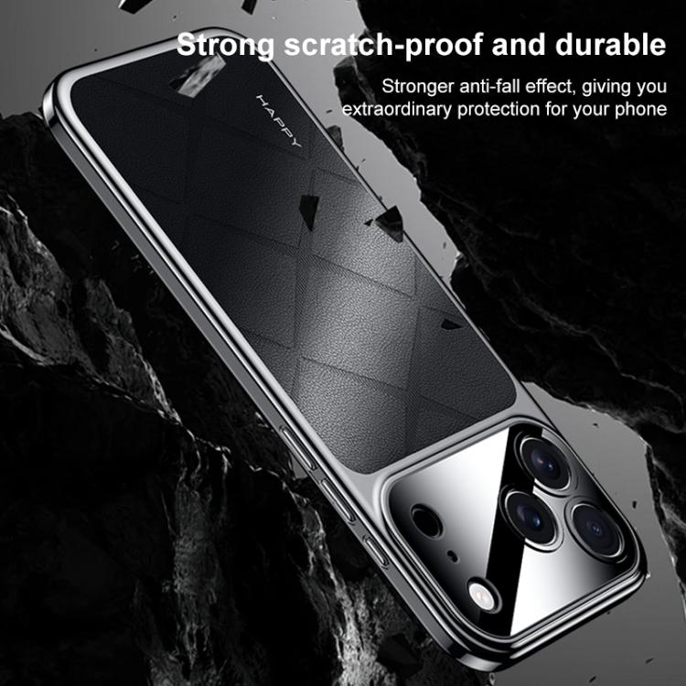 Schlichte Leder PC Handyhülle, Für iPhone 17 Pro Max, Für iPhone 17 Pro, Für iPhone 17, Für iPhone Air