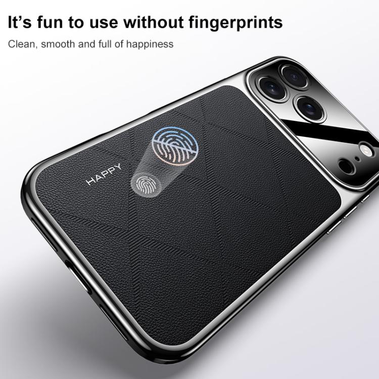 Schlichte Leder PC Handyhülle, Für iPhone 17 Pro Max, Für iPhone 17 Pro, Für iPhone 17, Für iPhone Air