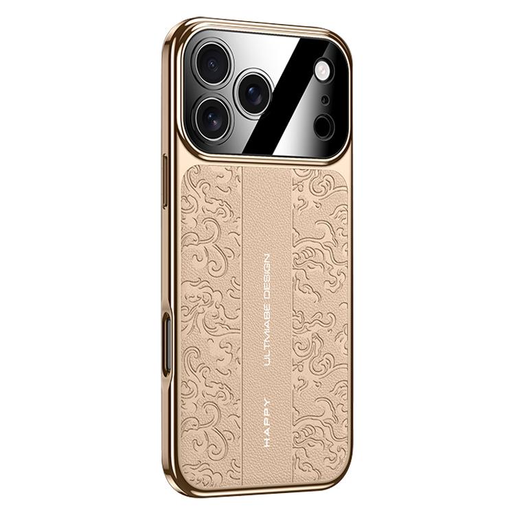 Wolken-Drachen-Muster Schlichte Leder PC Handyhülle, Für iPhone 17 Pro Max, Für iPhone 17 Pro, Für iPhone 17, Für iPhone Air, Für iPhone 16 Pro Max, Für iPhone 16 Pro, Für iPhone 16, Für iPhone 15 Pro Max, Für iPhone 15 Pro, Für iPhone 15, Für iPhone 14