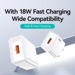 USAMS CC324 T69 QC18W USB-A Single Port Schnellladegerät, CC324