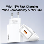 USAMS CC324 T69 QC18W USB-A Single Port Schnellladegerät, CC324