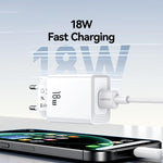 USAMS CC324 T69 QC18W USB-A Single Port Schnellladegerät, CC324