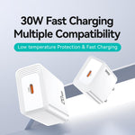 USAMS CC329 T69 PD 30W USB-C / Typ-C Einport-Schnellladegerät, CC329