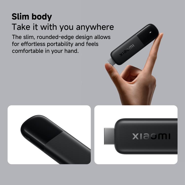 Original Xiaomi TV Stick 2. Generation Quad-Core Cortex-A55 4K Ultra HD Dual-Band WiFi6 Google TV Stick, globale Version mit Google Play, 2GB+8GB