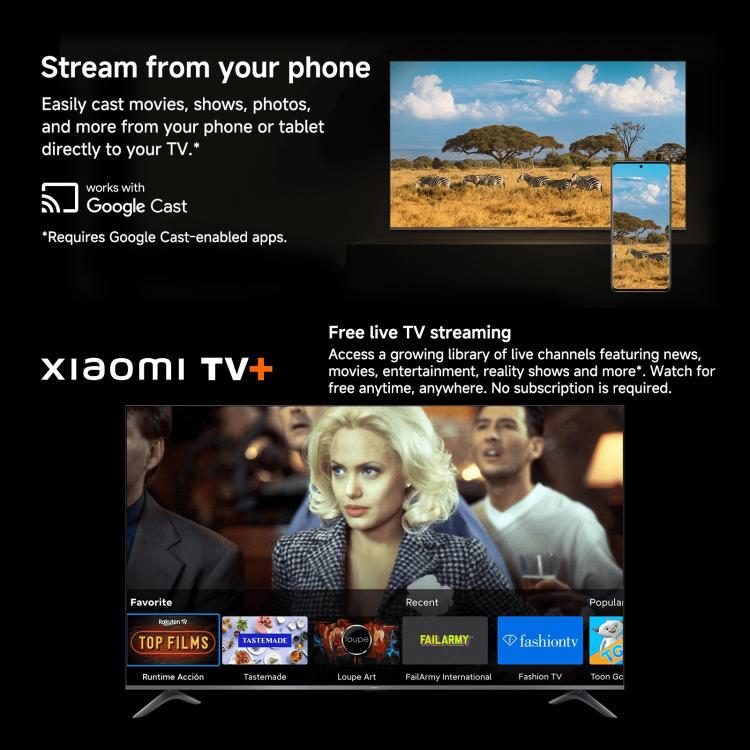 Original Xiaomi TV Stick 2. Generation Quad-Core Cortex-A55 4K Ultra HD Dual-Band WiFi6 Google TV Stick, globale Version mit Google Play, 2GB+8GB
