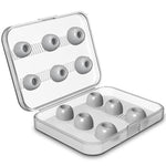 12 Stück kabellose Kopfhörer austauschbare Memory-Schaum-Ohrkappen Ohrstöpsel für AirPods Pro, mit Aufbewahrungsbox, Memory-Schaum Schwarz, Memory-Schaum Grau