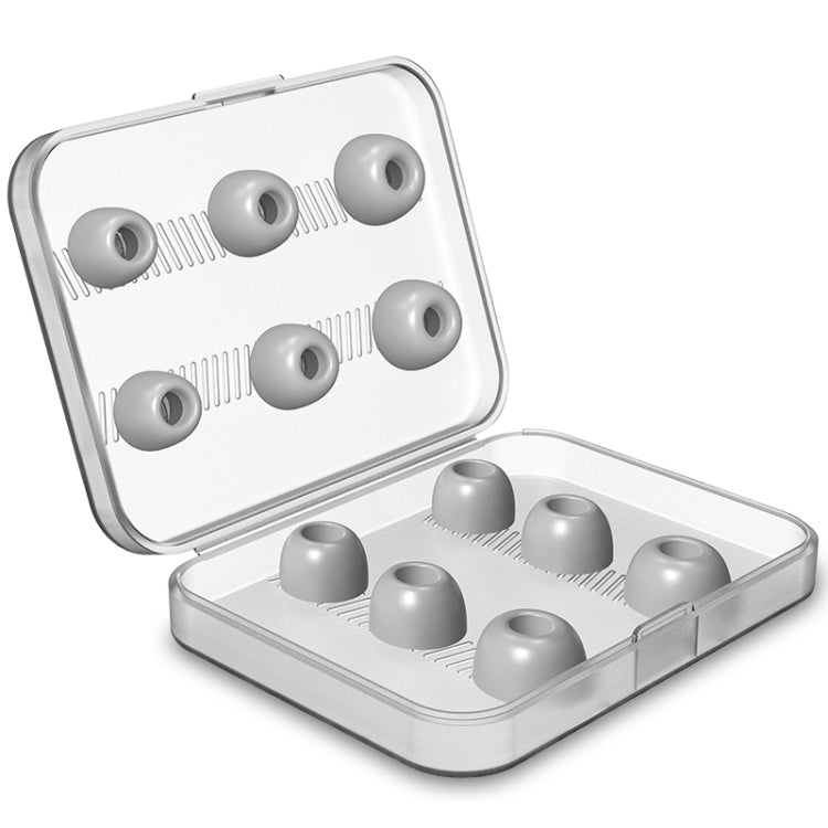 12 Stück kabellose Kopfhörer austauschbare Memory-Schaum-Ohrkappen Ohrstöpsel für AirPods Pro, mit Aufbewahrungsbox, Memory-Schaum Schwarz, Memory-Schaum Grau