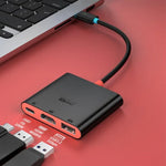 3-in-1 Type-C zu HDMI + USB 3.0 + Type-C PD Ladeanschluss Desktop-Dockingstation, für Nintendo Switch