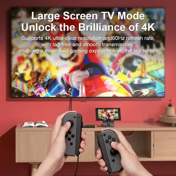 3-in-1 Type-C zu HDMI + USB 3.0 + Type-C PD Ladeanschluss Desktop-Dockingstation, für Nintendo Switch