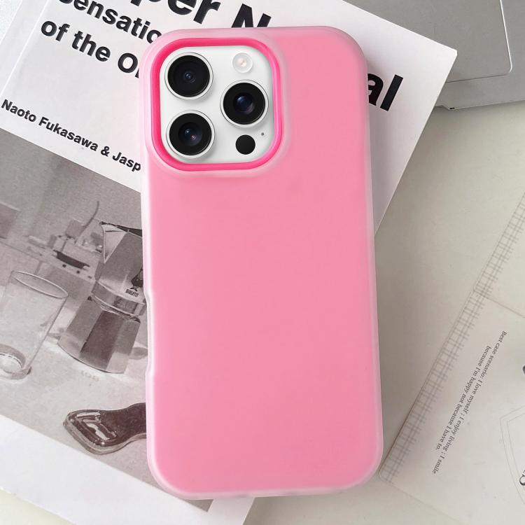 Jelly Color Matte Feel PC Hybrid TPU Handyhülle, Für iPhone 16 Pro Max, Für iPhone 16 Pro, Für iPhone 16 Plus, Für iPhone 16