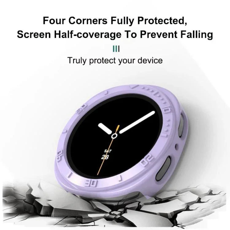 Halbseitige, hohle Schutzhülle aus Polycarbonat für Samsung Galaxy Watch8 (44 mm und 40 mm)