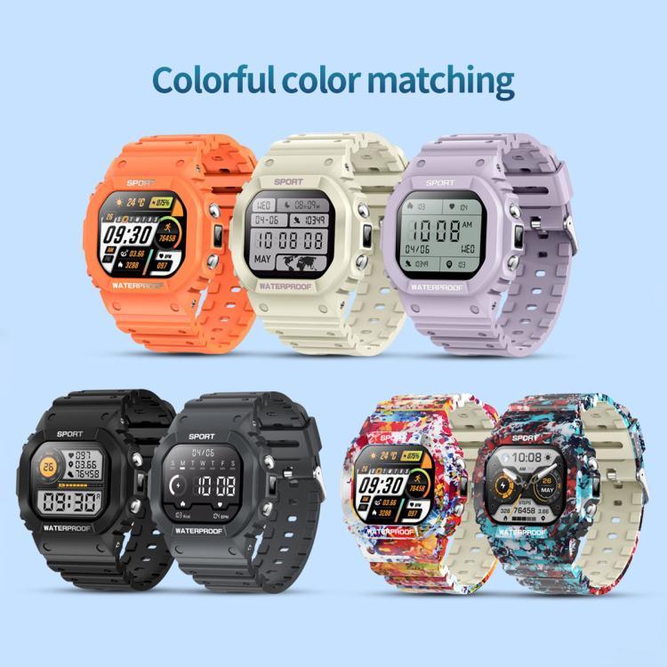LC31 1,75 Zoll TFT-Voll-Touchscreen-Smartwatch mit Bluetooth-Anruffunktion, Outdoor-Sportfunktionen und Taschenlampe