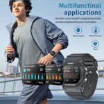 LC31 1,75 Zoll TFT-Voll-Touchscreen-Smartwatch mit Bluetooth-Anruffunktion, Outdoor-Sportfunktionen und Taschenlampe