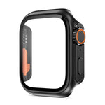 xDfind Change to Ultra 49mm Tempered Glass Film Integrated PC Watch Cover, For Apple Watch Series 6 / 5 / 4 / SE 44mm, For Apple Watch Series 9 / 8 / 7 45mm, For Apple Watch Series 9 / 8 / 7 41mm