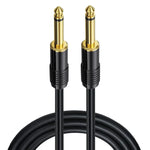 Mono 6,35mm Klinkenkabel Stecker auf Stecker, 0,5m, 1m, 1,5m, 2m, 3m, 5m, 10m, 15m, 20m