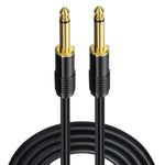 Mono 6,35mm Klinkenkabel Stecker auf Stecker, 0,5m, 1m, 1,5m, 2m, 3m, 5m, 10m, 15m, 20m