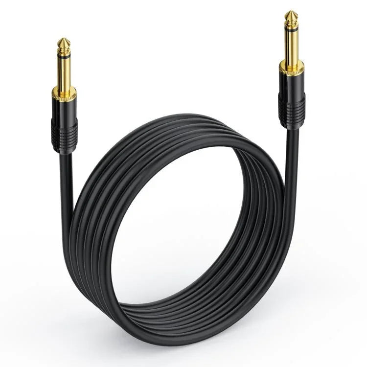 Mono 6,35mm Klinkenkabel Stecker auf Stecker, 0,5m, 1m, 1,5m, 2m, 3m, 5m, 10m, 15m, 20m