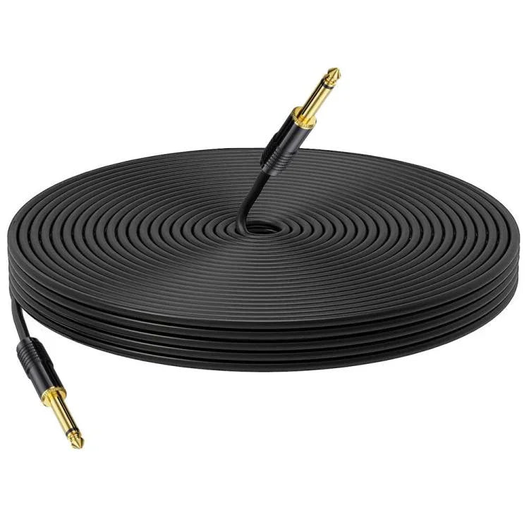Mono 6,35mm Klinkenkabel Stecker auf Stecker, 0,5m, 1m, 1,5m, 2m, 3m, 5m, 10m, 15m, 20m