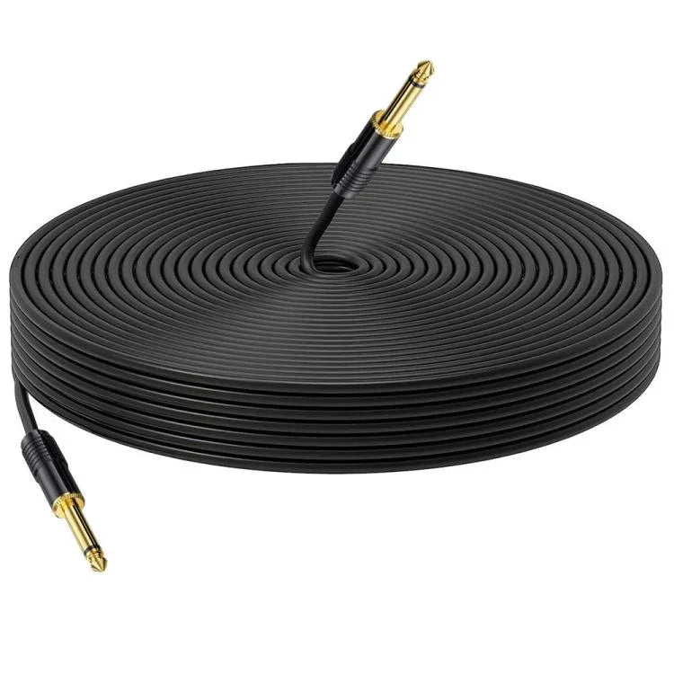 Mono 6,35mm Klinkenkabel Stecker auf Stecker, 0,5m, 1m, 1,5m, 2m, 3m, 5m, 10m, 15m, 20m
