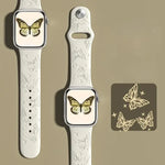 xDfind 3D Laser Engraving Silicone Watch Band, For Apple Watch 42 / 44 / 45 / 46 / 49mm, For Apple Watch 38 / 40 / 41 / S11 42mm