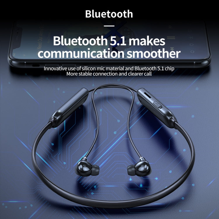 M60 8D Surround-Sound kabelloser Nackenbügel 5.1 Bluetooth-Kopfhörer unterstützt TF-Karte MP3-Modus