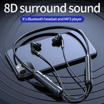 M60 8D Surround-Sound kabelloser Nackenbügel 5.1 Bluetooth-Kopfhörer unterstützt TF-Karte MP3-Modus